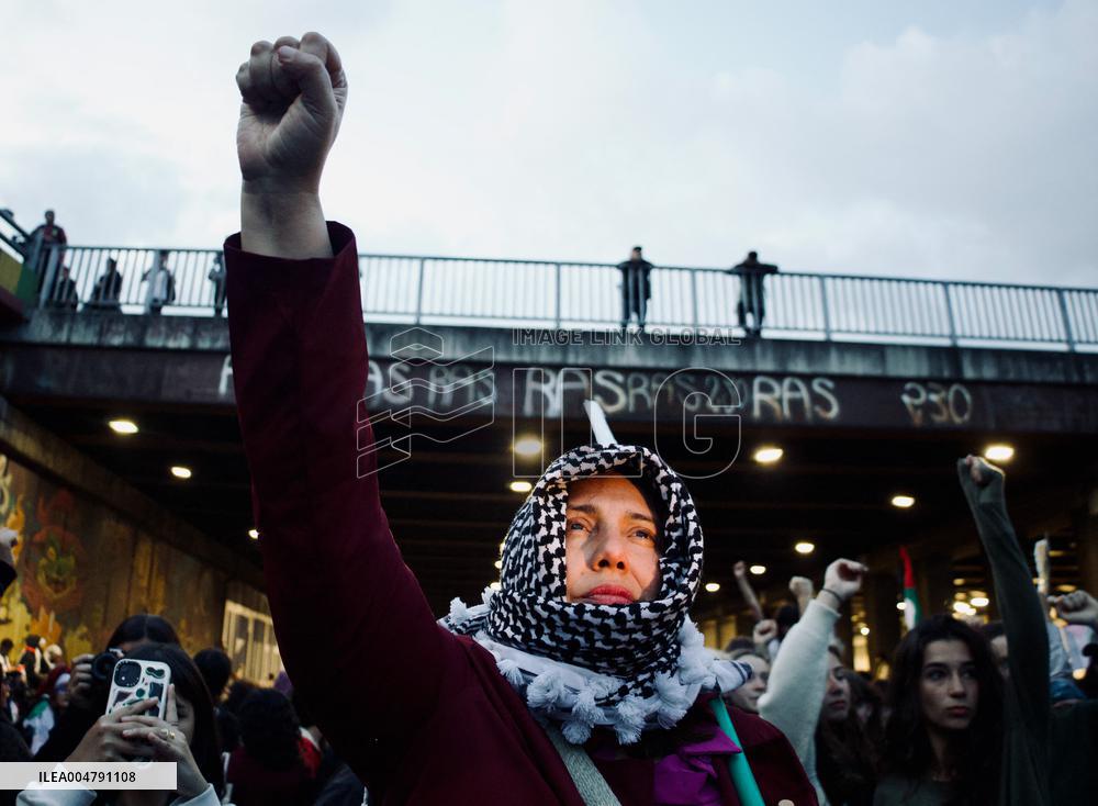 Pro-Palestine Demonstrations on the Two-year Israel Attack by Hamas