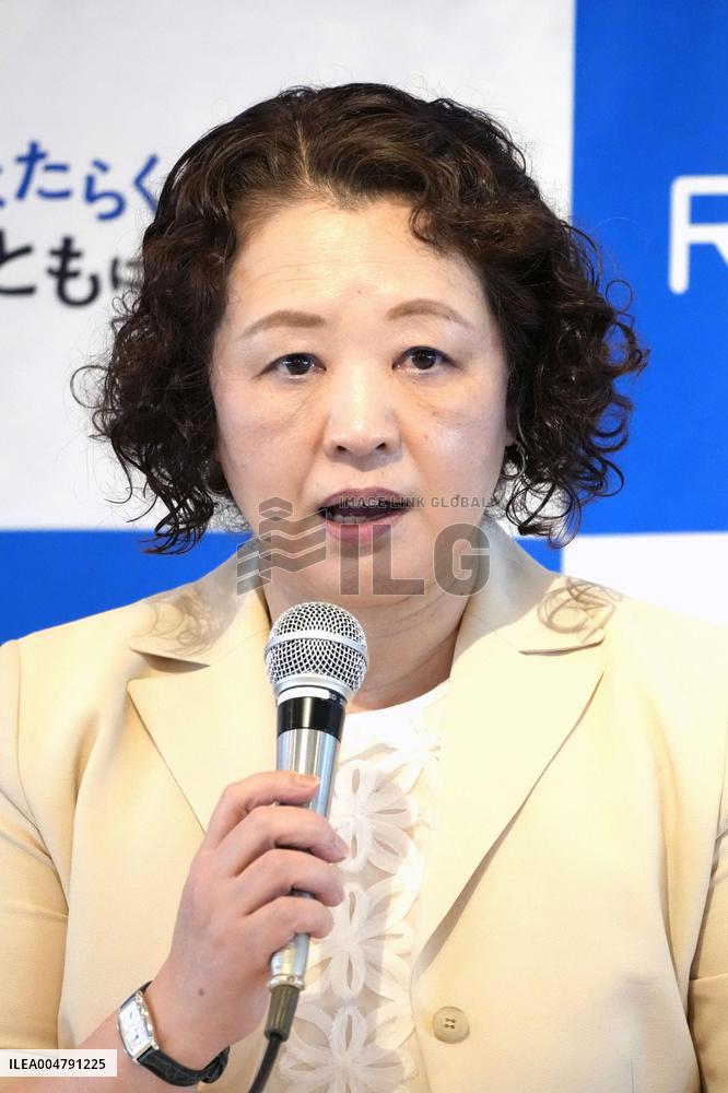 Yoshino re-elected as Rengo president