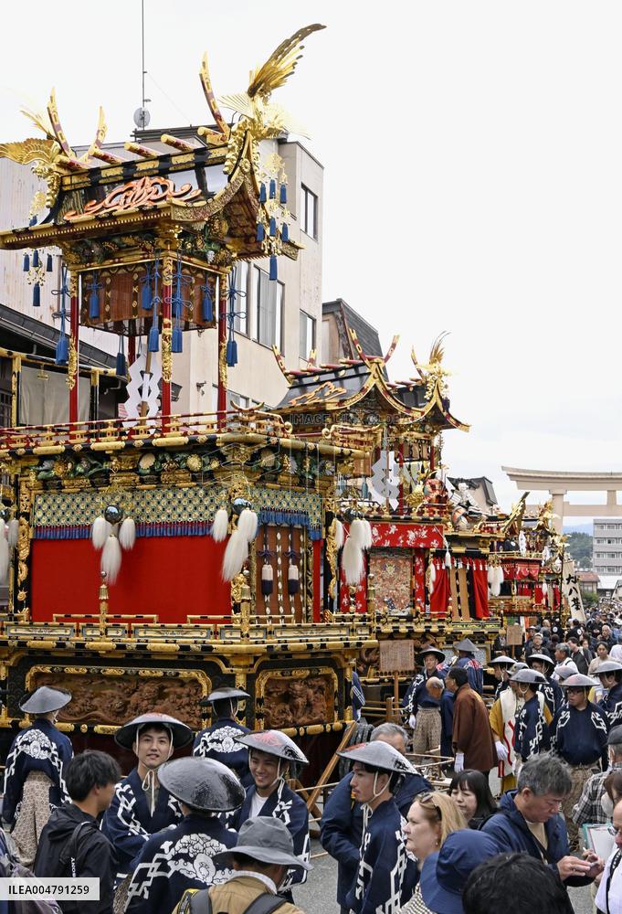 Takayama autumn festival in central Japan