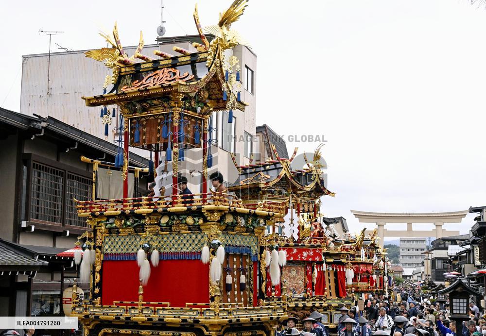 Takayama autumn festival in central Japan