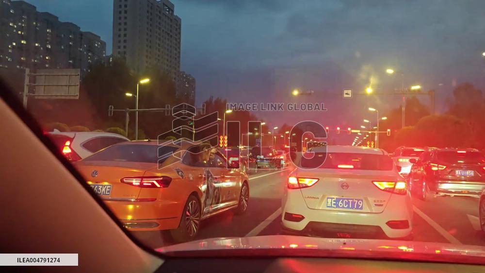 China: Dogs Engage in “Car Window Argument” at Red Light in Heilongjiang