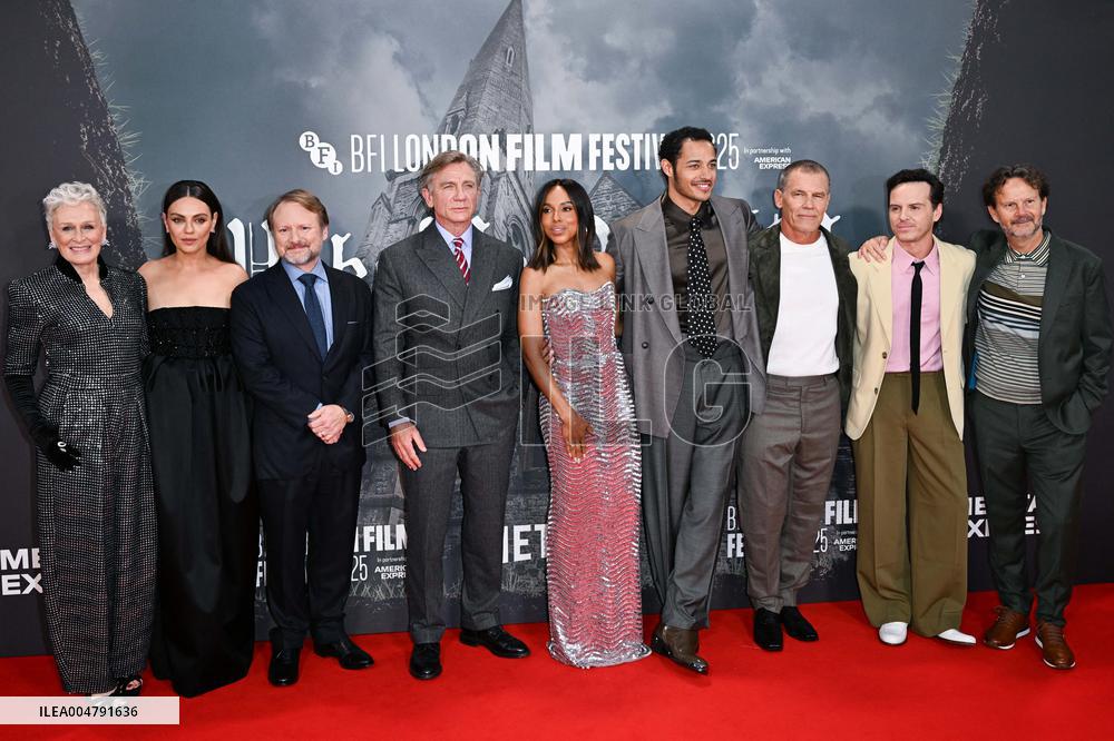 London BFI Wake Up Dead Man A Knives Out Mystery Premiere