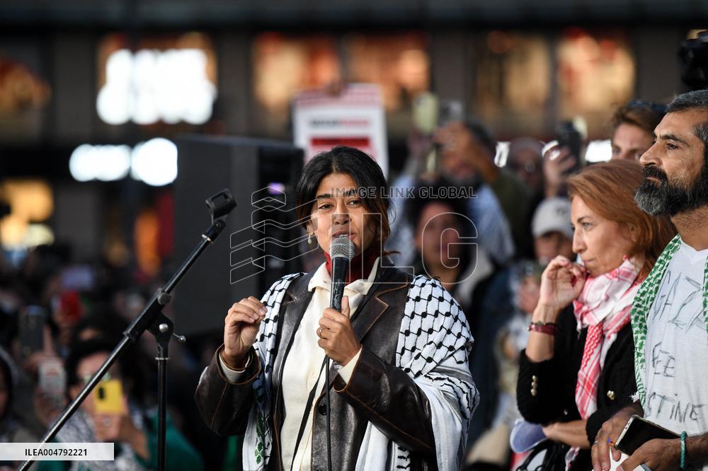 Rima Hassan Flotilla Celebration - Paris