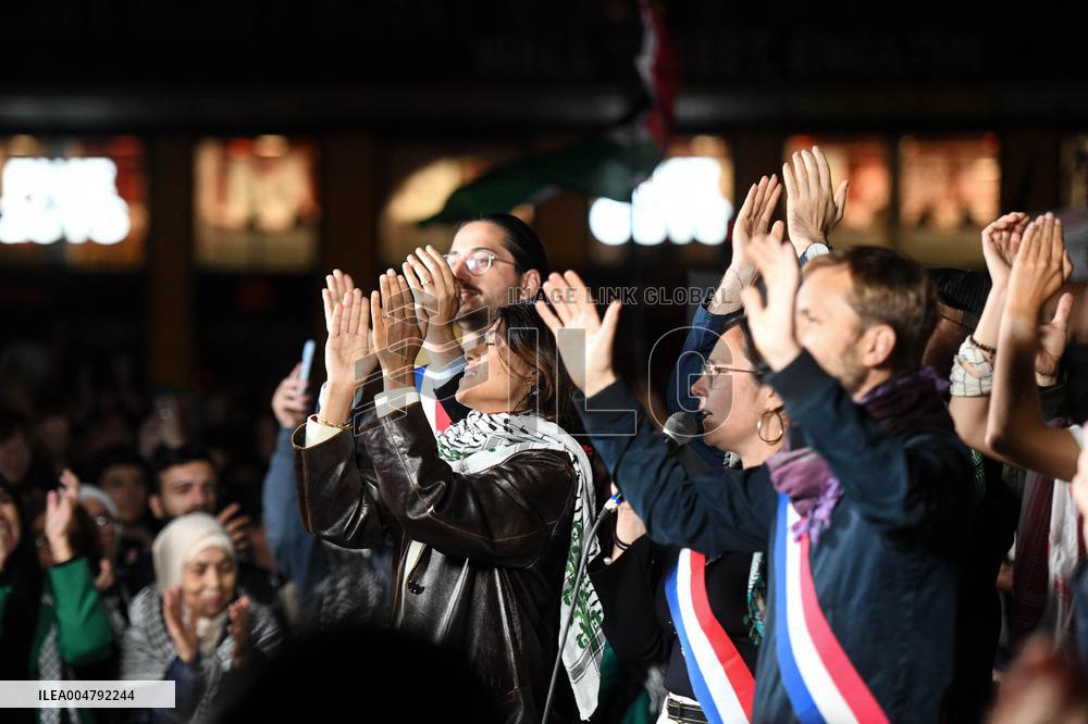 Rima Hassan Flotilla Celebration - Paris