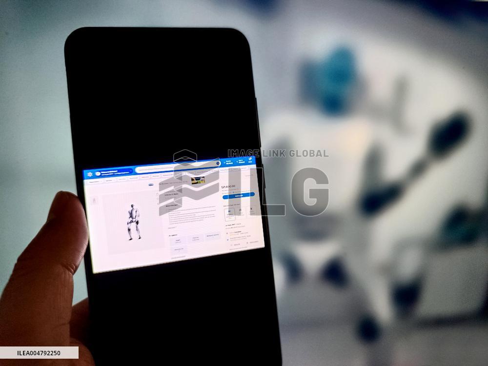 Illustration Unitree Robot Sold on Walmart Wetsite