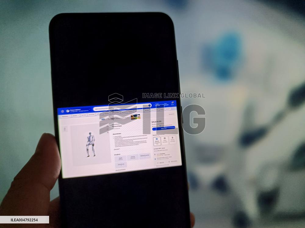 Illustration Unitree Robot Sold on Walmart Wetsite