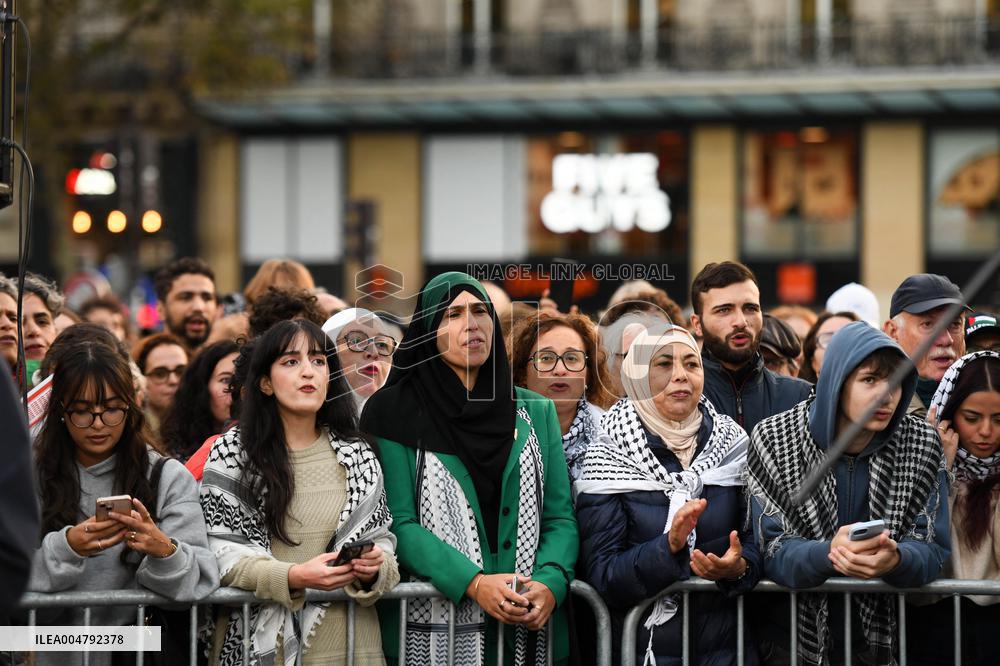 Rima Hassan At Global Sumud Flotilla Celebration - Paris