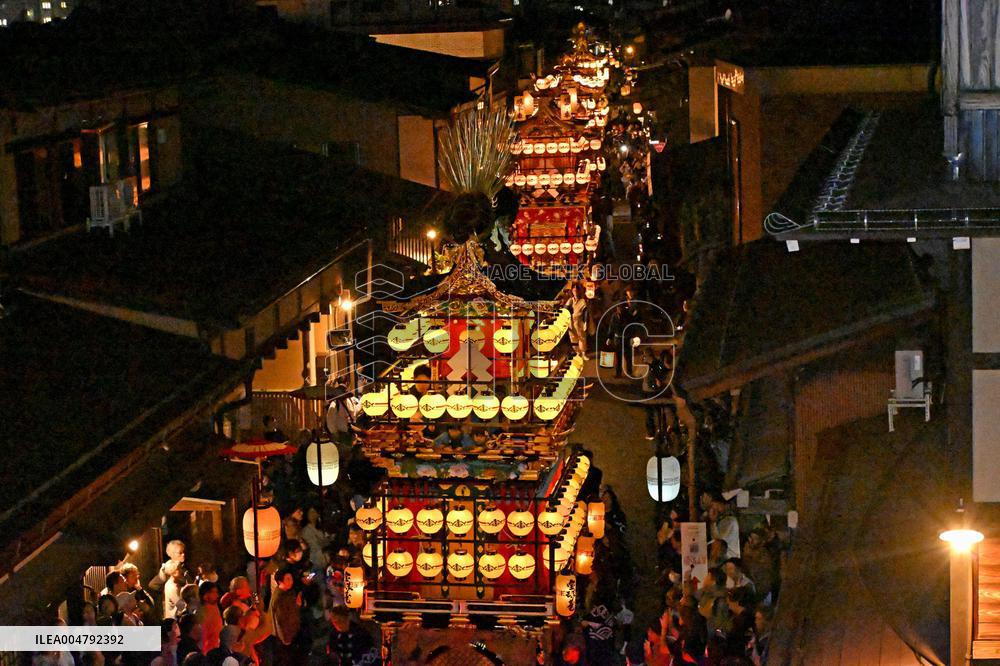 Takayama autumn festival in central Japan