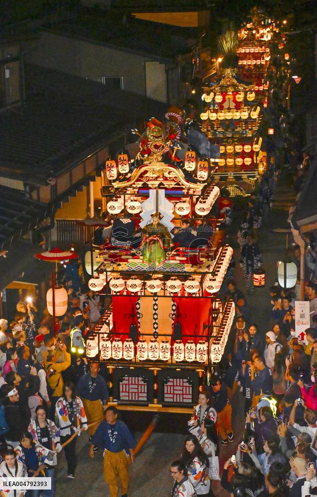 Takayama autumn festival in central Japan