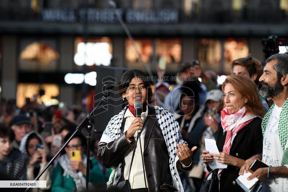 Rima Hassan At Global Sumud Flotilla Celebration - Paris
