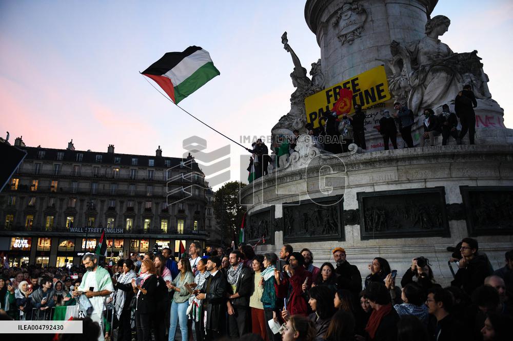 Rima Hassan At Global Sumud Flotilla Celebration - Paris