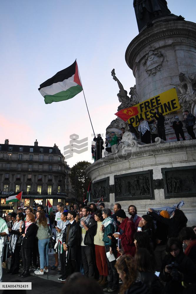 Rima Hassan At Global Sumud Flotilla Celebration - Paris