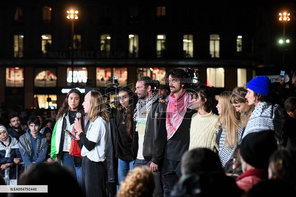Rima Hassan At Global Sumud Flotilla Celebration - Paris
