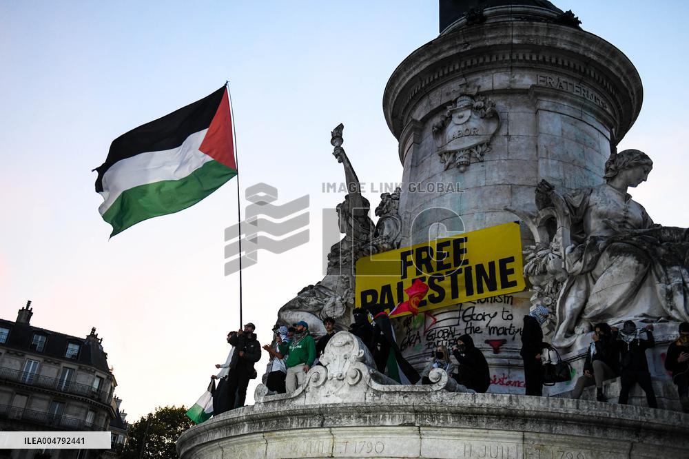 Rima Hassan At Global Sumud Flotilla Celebration - Paris