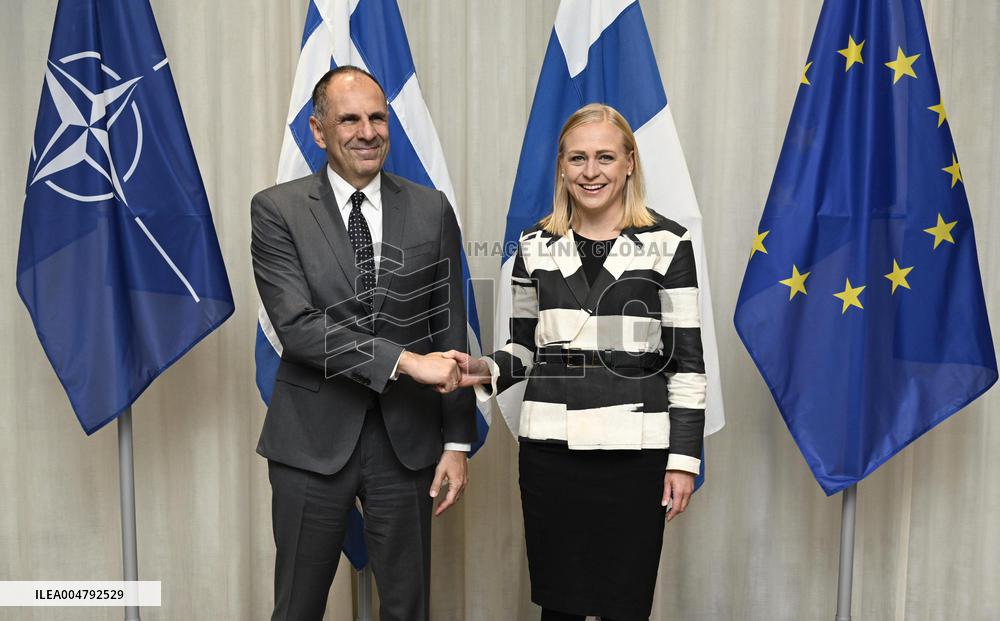 Greek Foreign Minister George Gerapetritis visits Finland