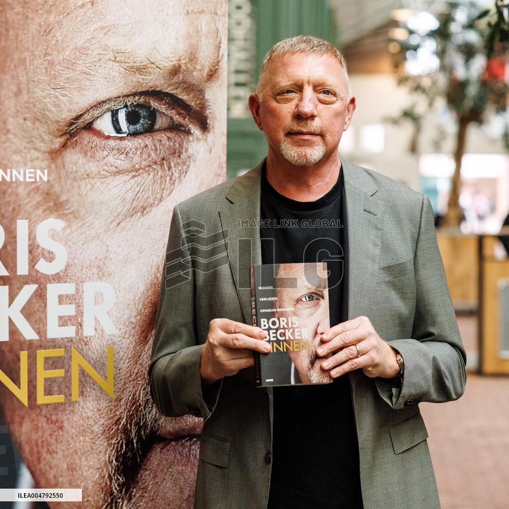 Boris Becker With His Book in Amsterdam - Netherlands