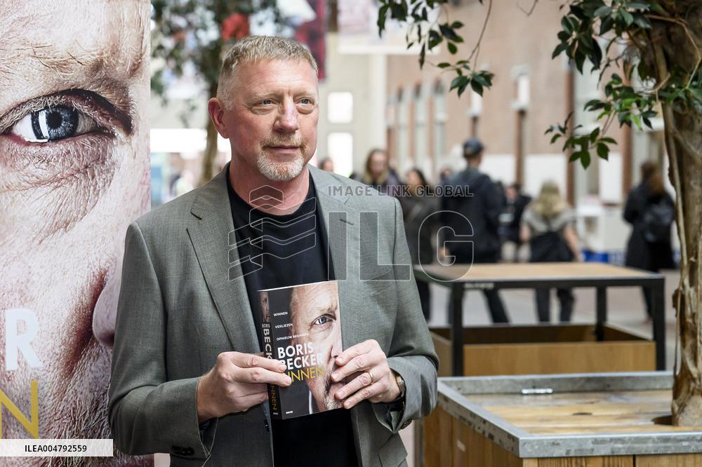 Boris Becker With His Book in Amsterdam - Netherlands