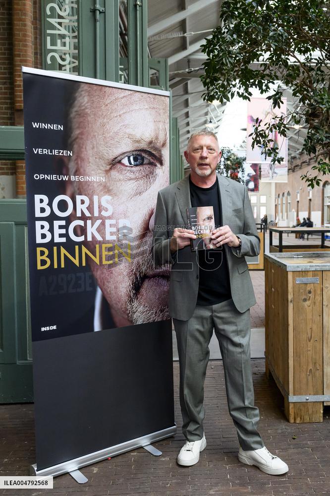 Boris Becker With His Book in Amsterdam - Netherlands
