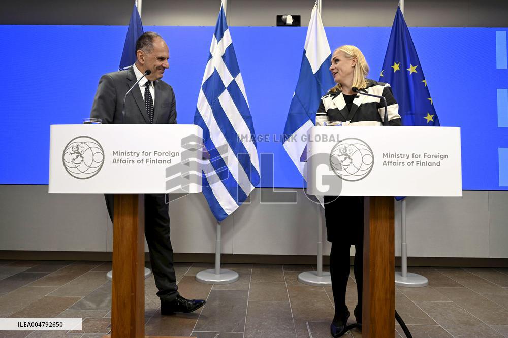 Greece's Foreign Minister George Gerapetritis visits Finland
