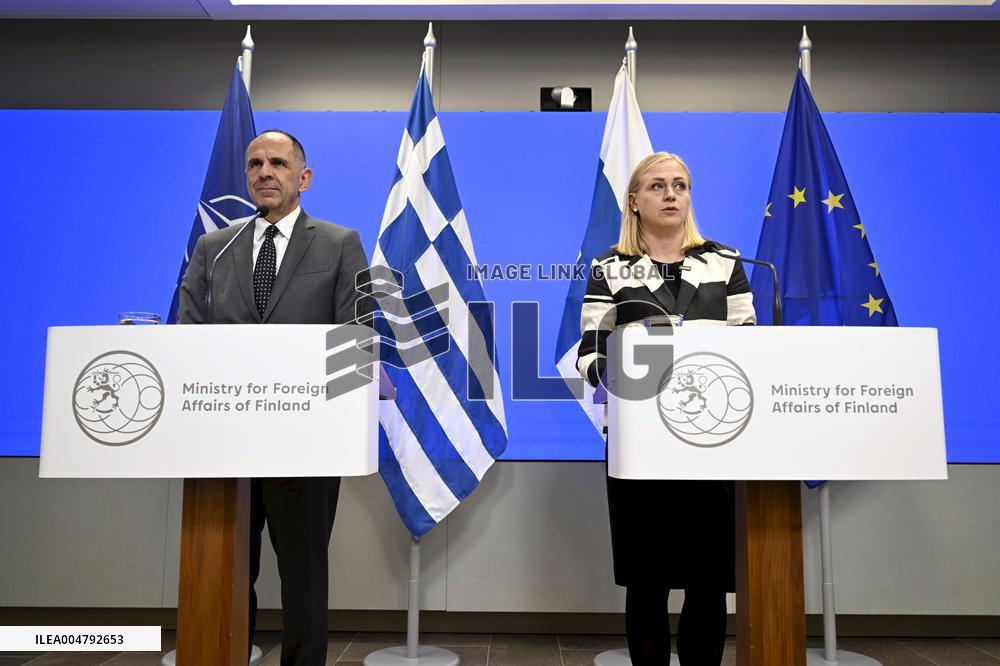 Greece's Foreign Minister George Gerapetritis visits Finland