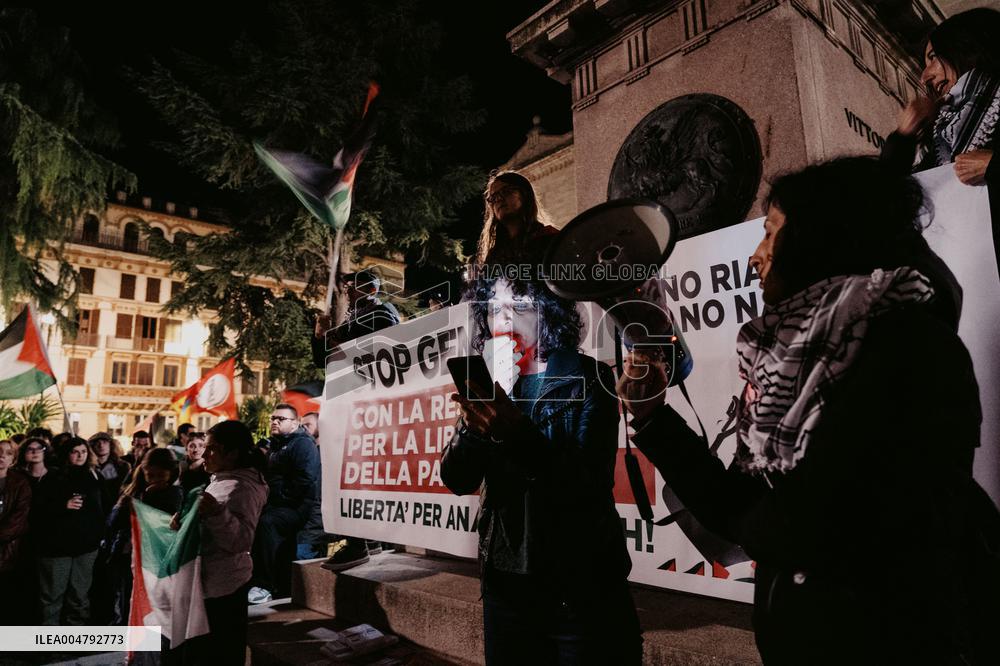 Protests Erupt In Perugia Over Blocked Flotilla - Italy