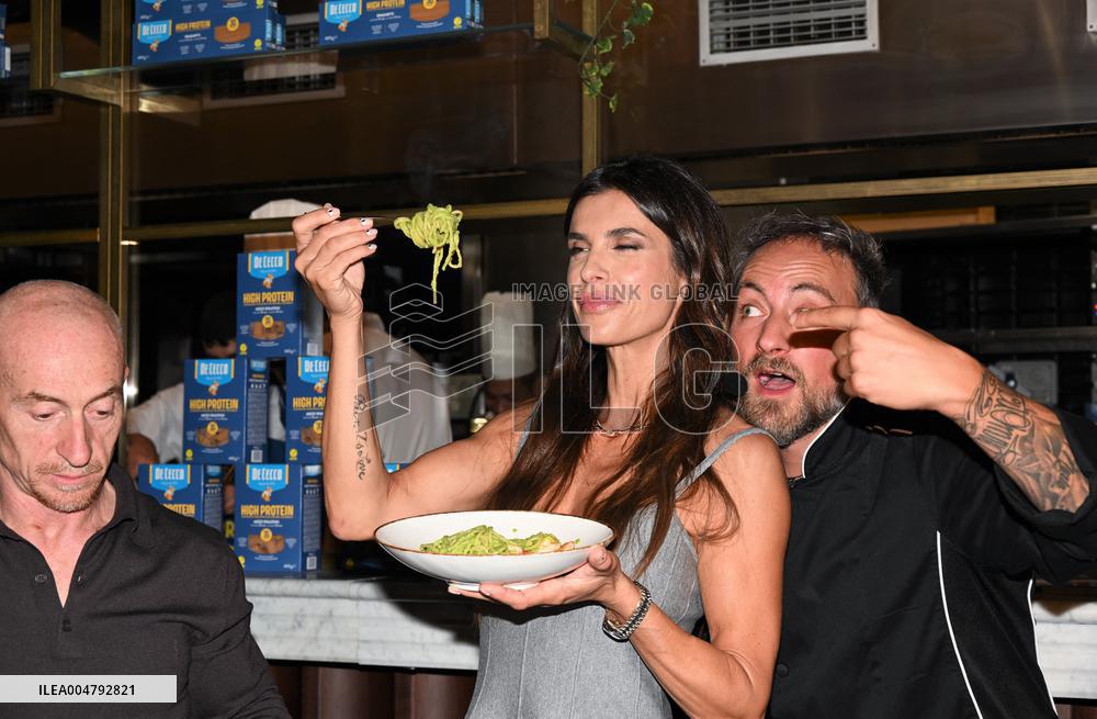 Elisabetta Canalis Attends De Cecco Event In Milan - Italy