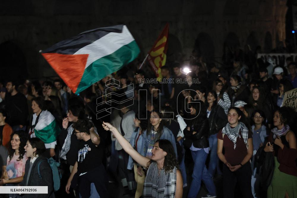 Protest For Palestine In Rome