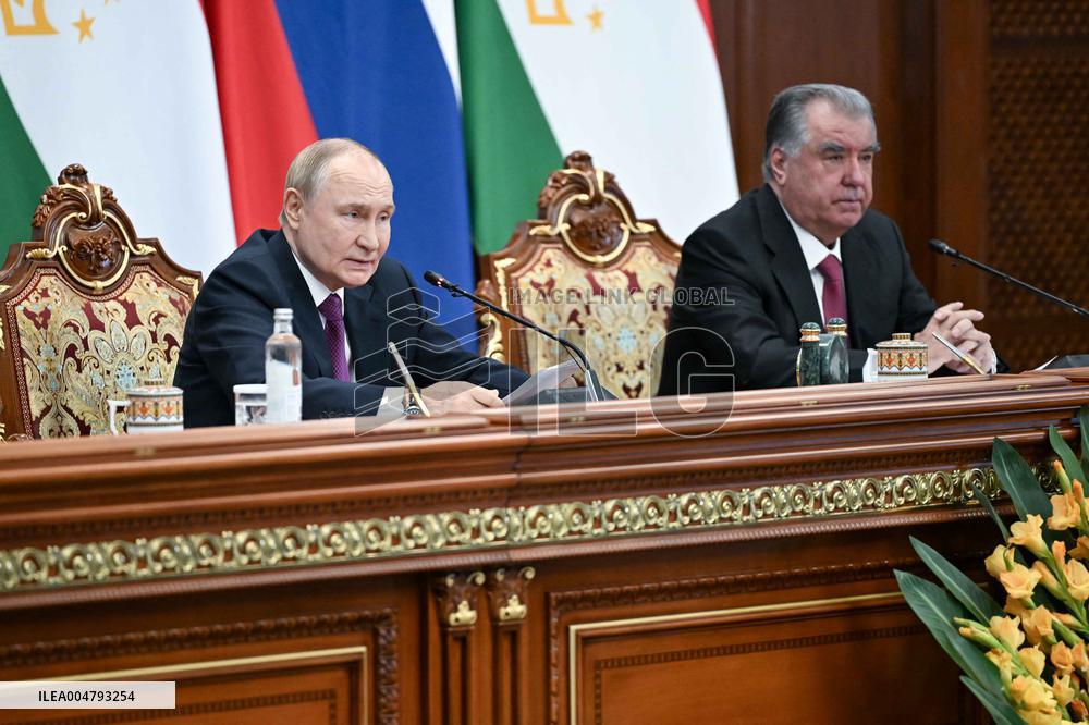 Russian President Putin Makes Visit To Dushanbe - Tajikistan