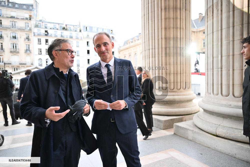 Ceremony to Induct Robert Badinter at Pantheon - Paris
