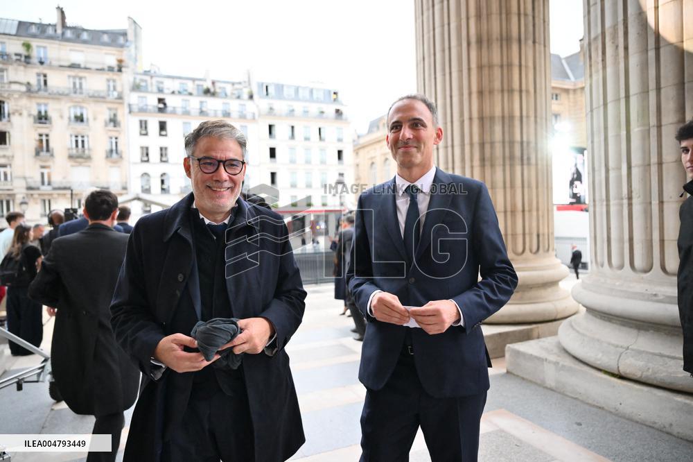 Ceremony to Induct Robert Badinter at Pantheon - Paris