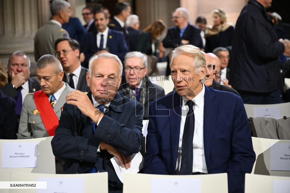 Ceremony to Induct Robert Badinter at Pantheon - Paris