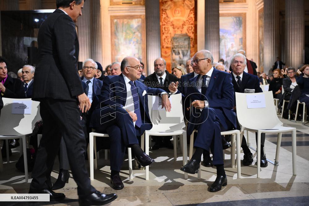 Ceremony to Induct Robert Badinter at Pantheon - Paris