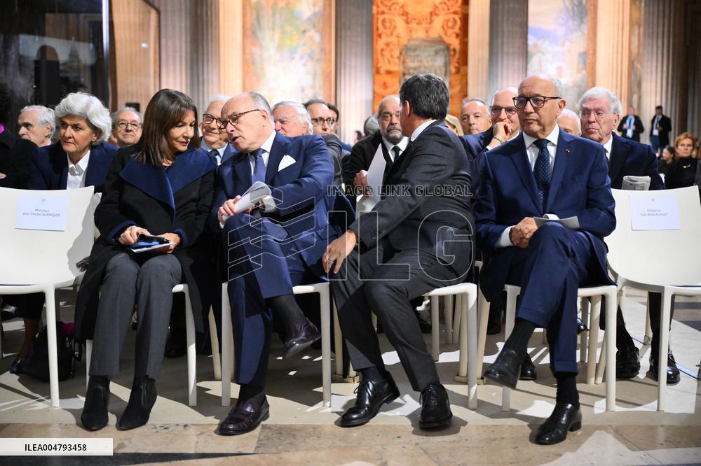 Ceremony to Induct Robert Badinter at Pantheon - Paris