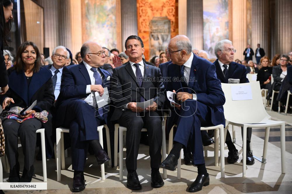 Ceremony to Induct Robert Badinter at Pantheon - Paris