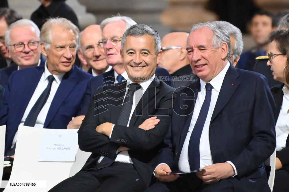Ceremony to Induct Robert Badinter at Pantheon - Paris