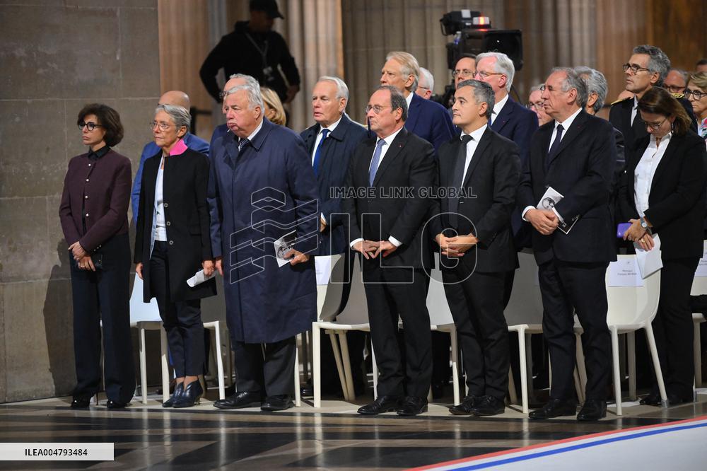 Ceremony to Induct Robert Badinter at Pantheon - Paris