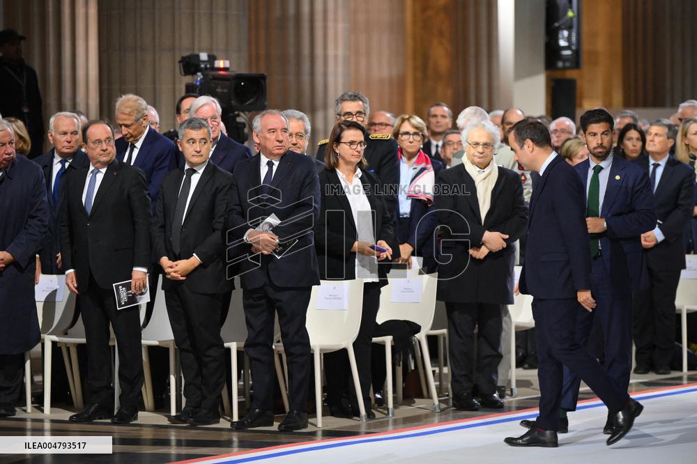 Ceremony to Induct Robert Badinter at Pantheon - Paris