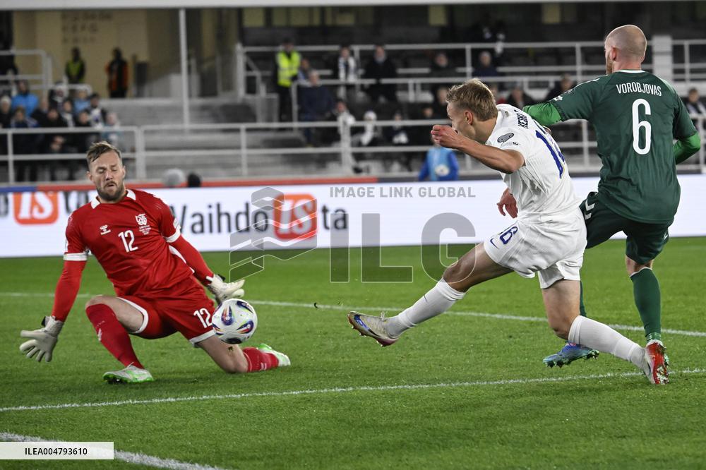 Football - 2026 FIFA World Cup qualifications - Finland vs Lithuania