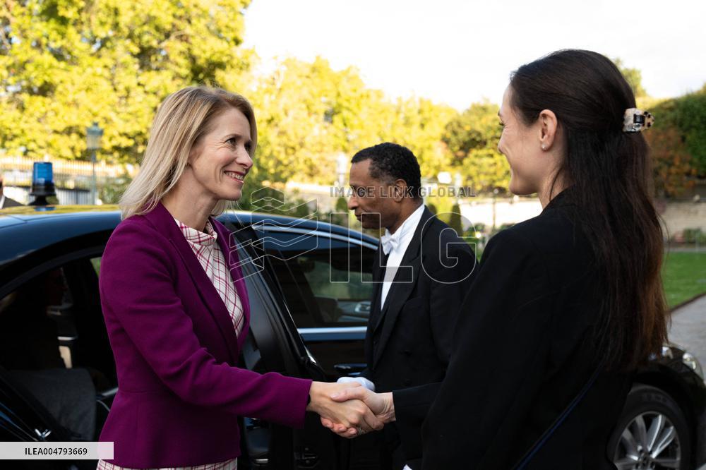 Emmanuel Macron at Meeting for a peace plan in Gaza - Paris