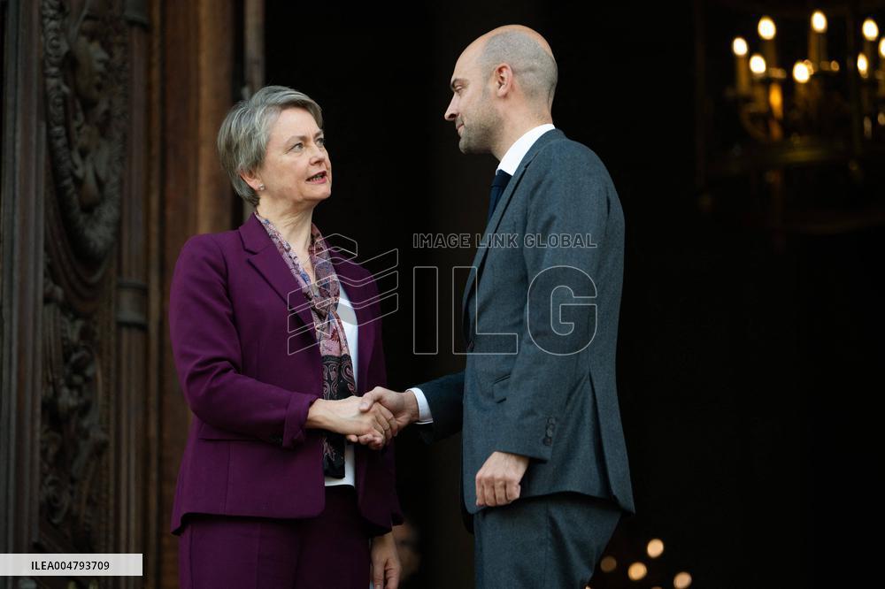 Emmanuel Macron at Meeting for a peace plan in Gaza - Paris