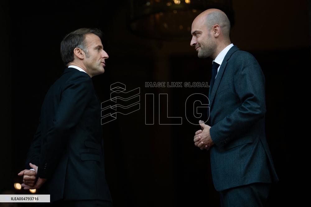 Emmanuel Macron at Meeting for a peace plan in Gaza - Paris