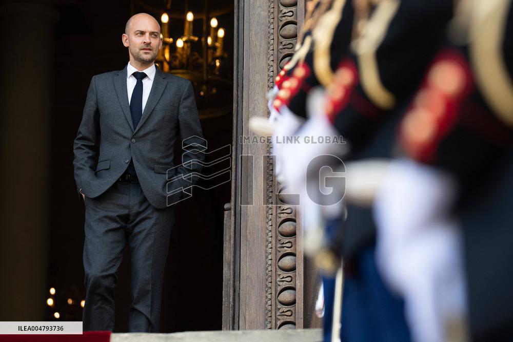 Emmanuel Macron at Meeting for a peace plan in Gaza - Paris