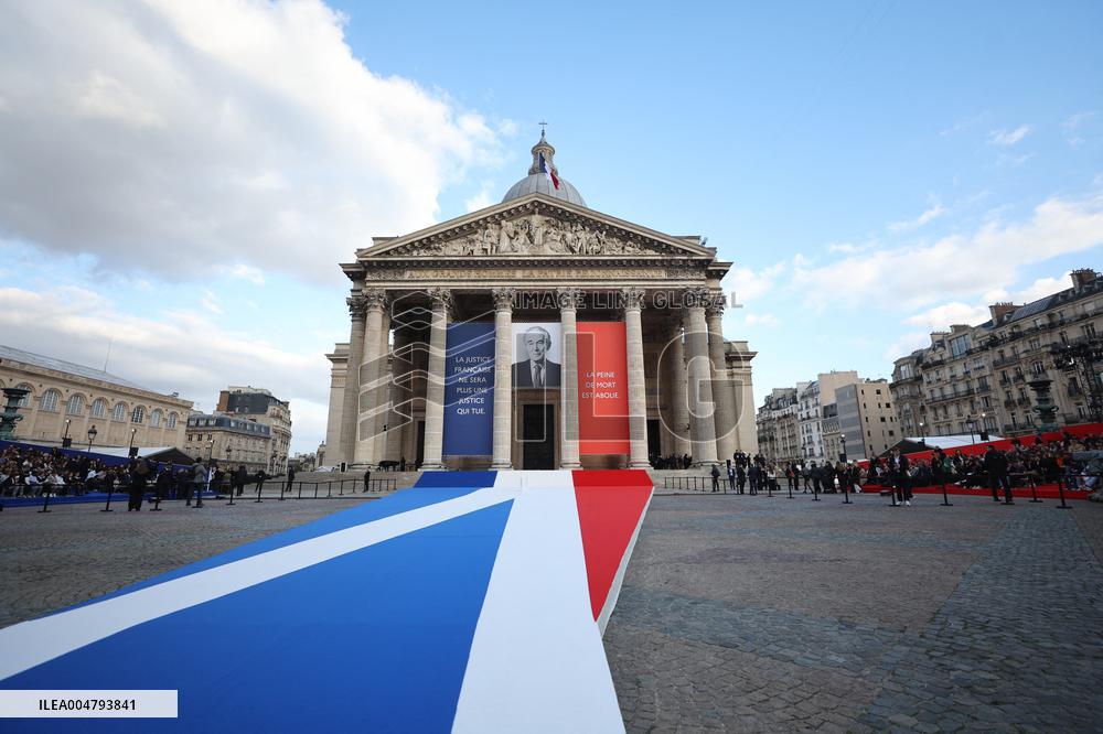 Ceremony to Induct Robert Badinter at Pantheon - Paris