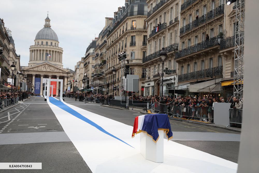 Ceremony to Induct Robert Badinter at Pantheon - Paris