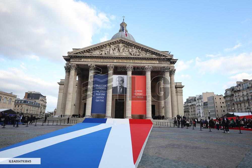 Ceremony to Induct Robert Badinter at Pantheon - Paris