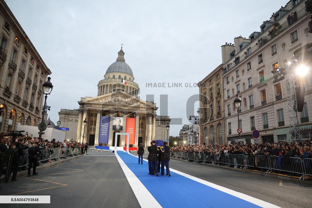 Ceremony to Induct Robert Badinter at Pantheon - Paris