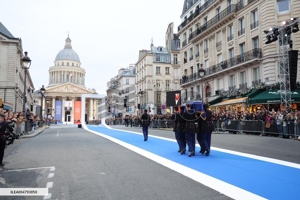 Ceremony to Induct Robert Badinter at Pantheon - Paris