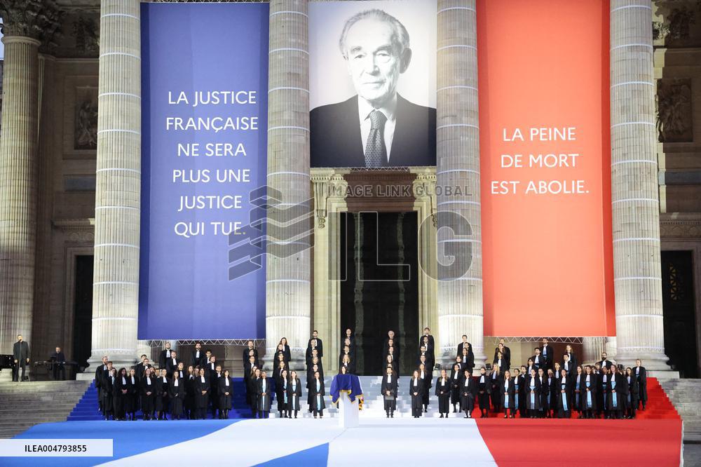 Ceremony to Induct Robert Badinter at Pantheon - Paris