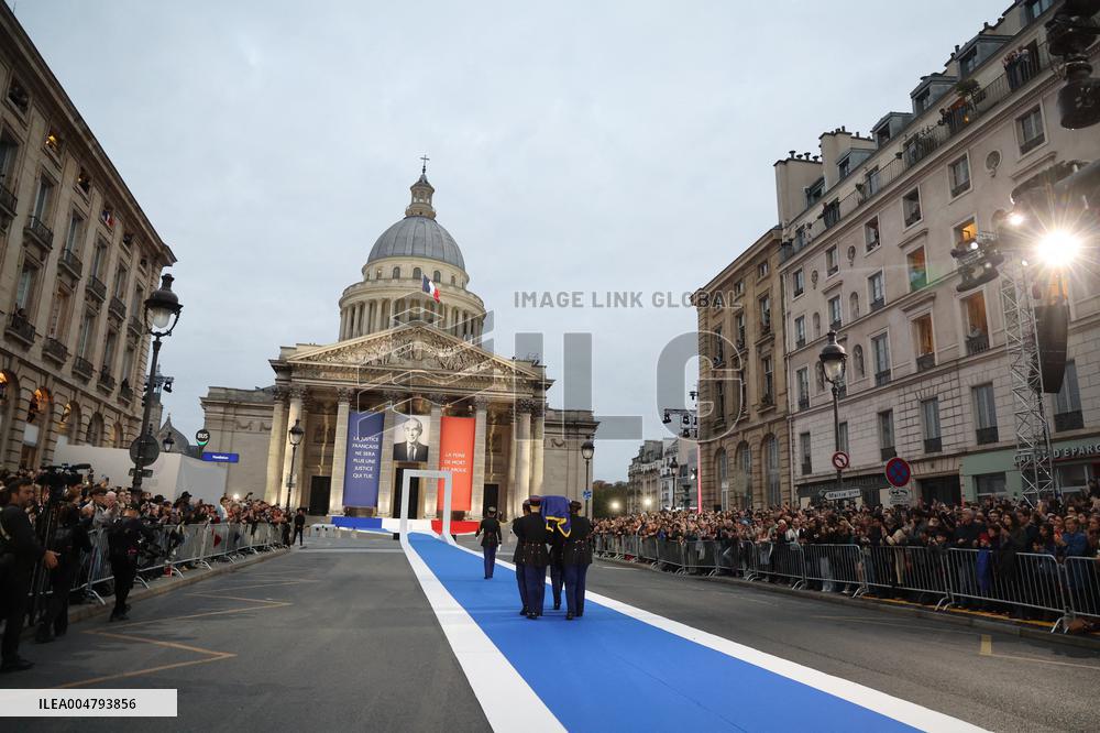 Ceremony to Induct Robert Badinter at Pantheon - Paris