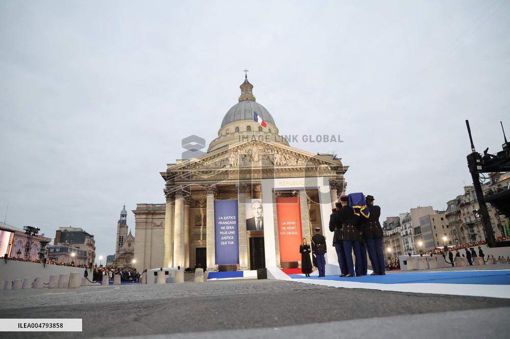 Ceremony to Induct Robert Badinter at Pantheon - Paris